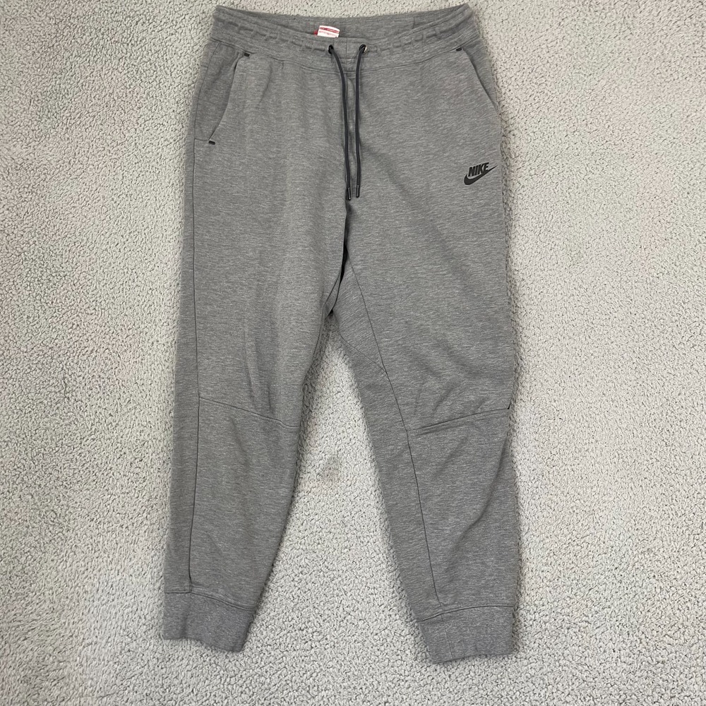 Nike Tech Fleece Joggers 683800-091 Women M Gray Sportswear Lounge Sweatpants